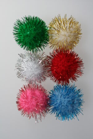 micro pom-pon assorti koker @ 100 stuks