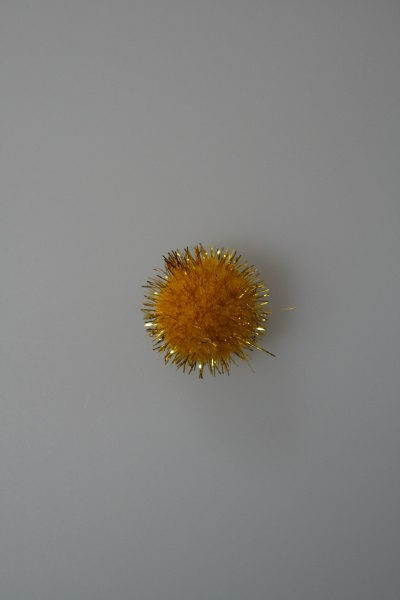 micro pom-pon goud koker @ 100 stuks
