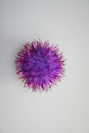 micro pom-pon paars koker @ 100 stuks