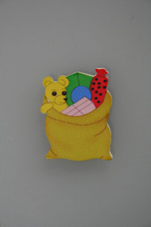 zak van sinterklaas hout 3,5cm doos @ 100