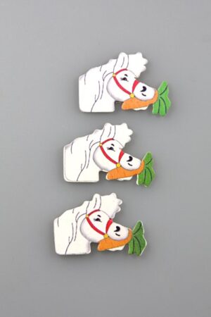 paard van sinterklaas hout 3,5cm doos @ 100