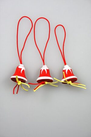 geluks kerstbel rood/wit doos @ 100 stuks