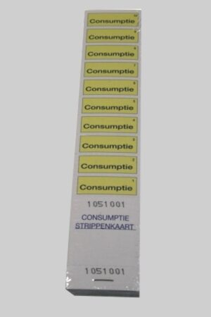 consumptiestrippen 5 krimp @ 50 strips
