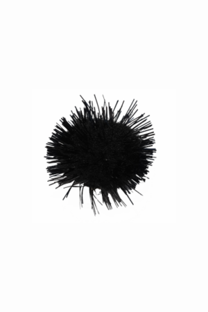 micro pom-pon zwart koker @ 100 stuks