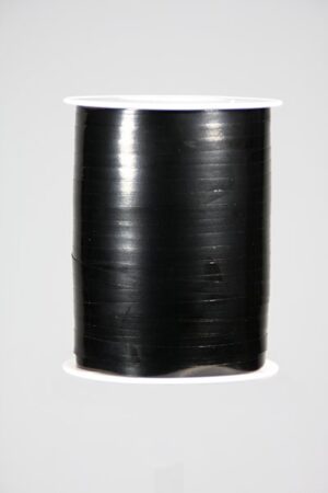 krullint metallic zwart  10mm-250m color 6001