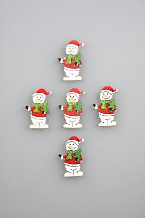 sneeuwpop + boom hout 3cm doos @ 100