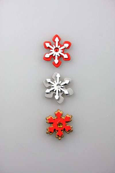 sneeuwvlok assorti hout 2,5cm doos @ 100