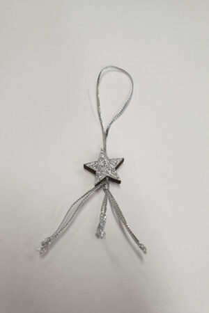 Gelukster glitter zilver doos @ 100 stuks
