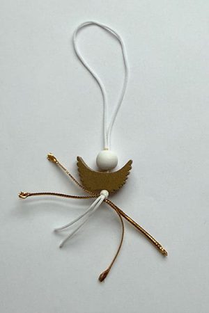 72113 Engel goud wit